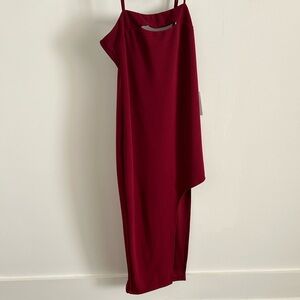 Burgundy midi dress. Never worn